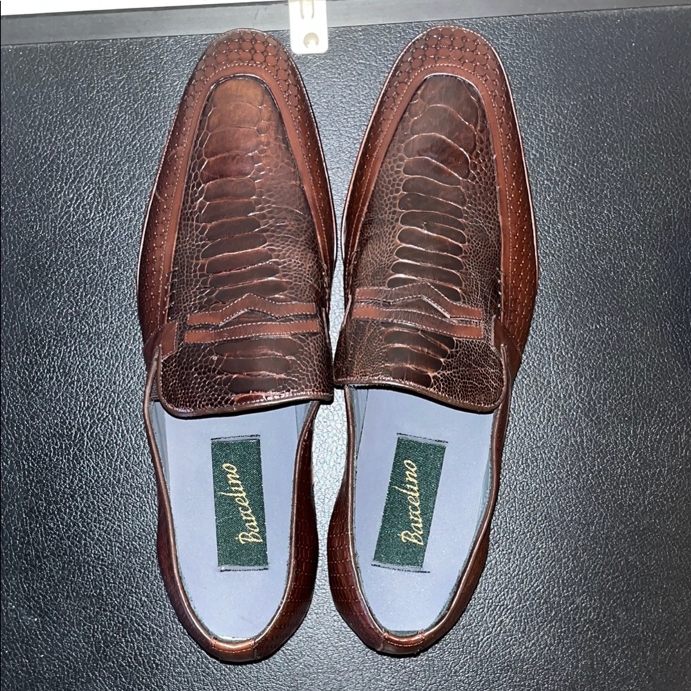 Bruno Magli Brown Slip-On Loafers Classic Design